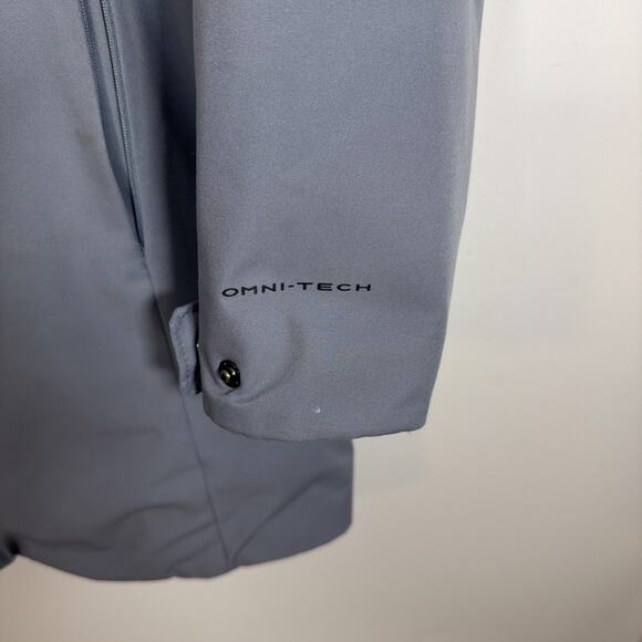 Columbia Long Jacket Puffer Coat XL Grey Hooded Warm Insulated Cold Weather Gear - Picture 4 of 9